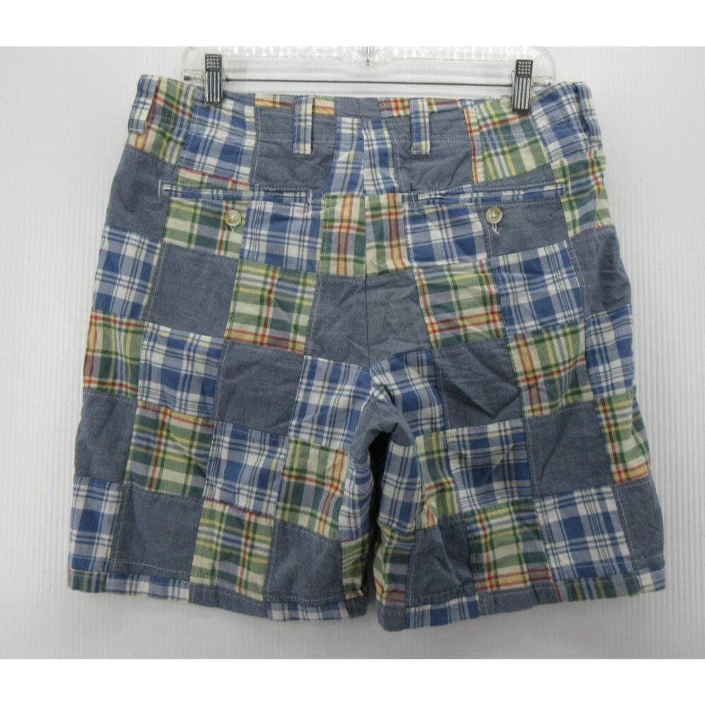 LL Bean Shorts Medium XL Patchwork Madras Plaid C… - image 5